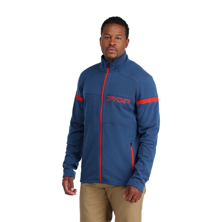 Mikina Spyder Speed Full Zip M - tmavě modrá