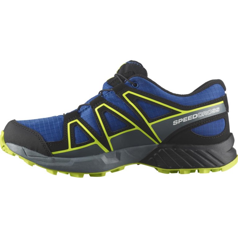 Взуття Salomon Speedcross Cswp J - синій/зелений