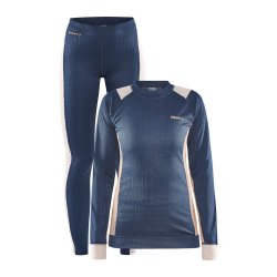 Set Craft Core Dry Baselayer W - modrá/růžová