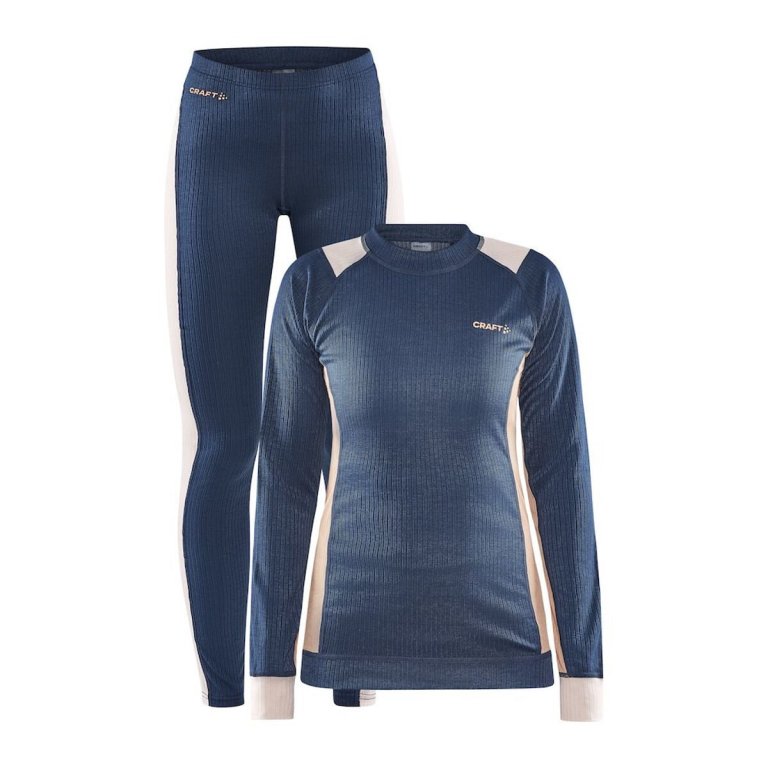 Set Craft Core Dry Baselayer W - modrá/růžová