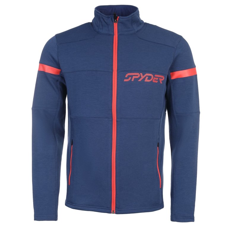 Mikina Spyder Speed Full Zip M - tmavě modrá