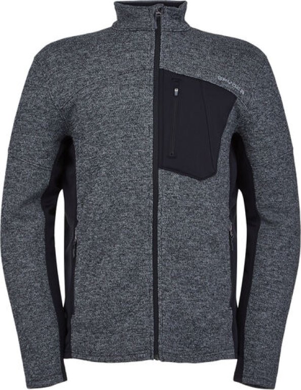 Svetr Spyder Bandit Full Zip - černá/šedá