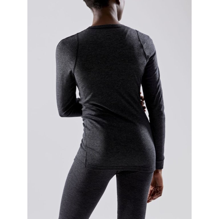 Футболка Craft Core Wool Merino LS W - чорна