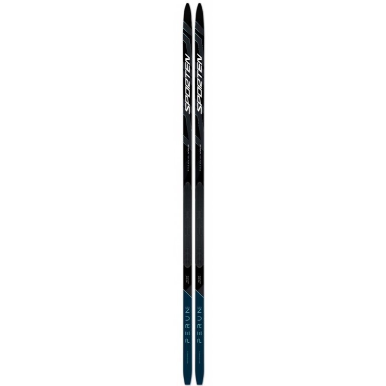 Běžky Sporten Perun Pro Skin M/H + vázání - černá/modrá