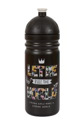 Fľaša Zdravá láhev Girls (700 ml) - čierna