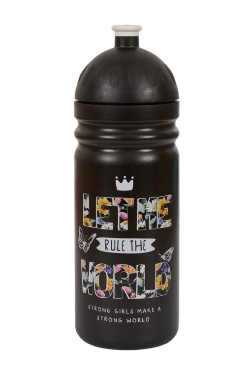 Fľaša Zdravá láhev Girls (700 ml) - čierna
