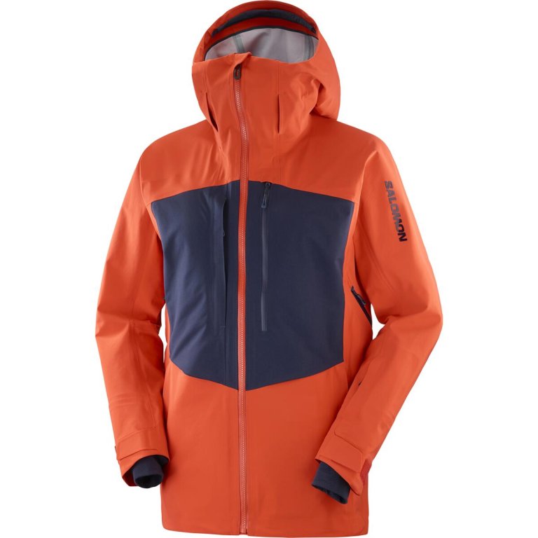 Куртка Salomon Force 3L JKT M - помаранчева/синя