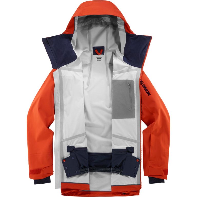 Куртка Salomon Force 3L JKT M - помаранчева/синя