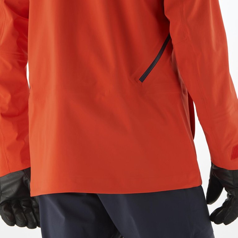 Куртка Salomon Force 3L JKT M - помаранчева/синя