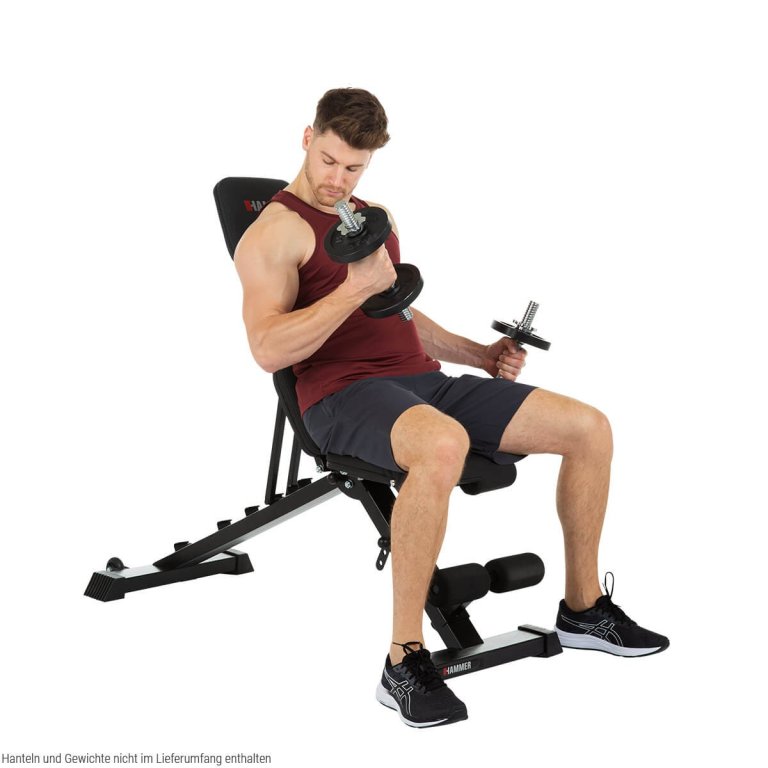 Posilovací lavice Hammer Folding Bench Force 2.0 - černá