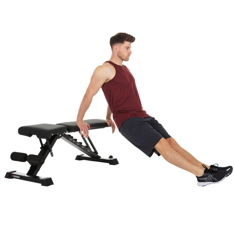 Posilovací lavice Hammer Folding Bench Force 2.0 - černá