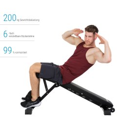 Posilovací lavice Hammer Folding Bench Force 2.0 - černá
