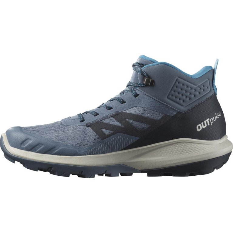 Кросівки високі Salomon Outpulse Mid GTX M - темно-блакитні