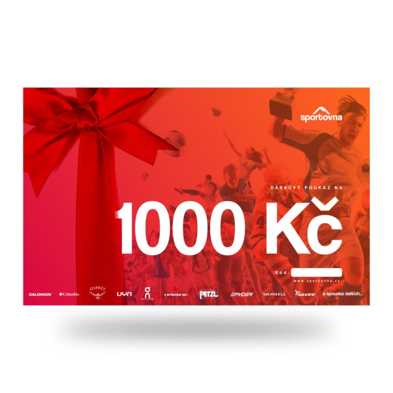 Poukaz 1000 Kč na nákup na eshopu sportovna.cz