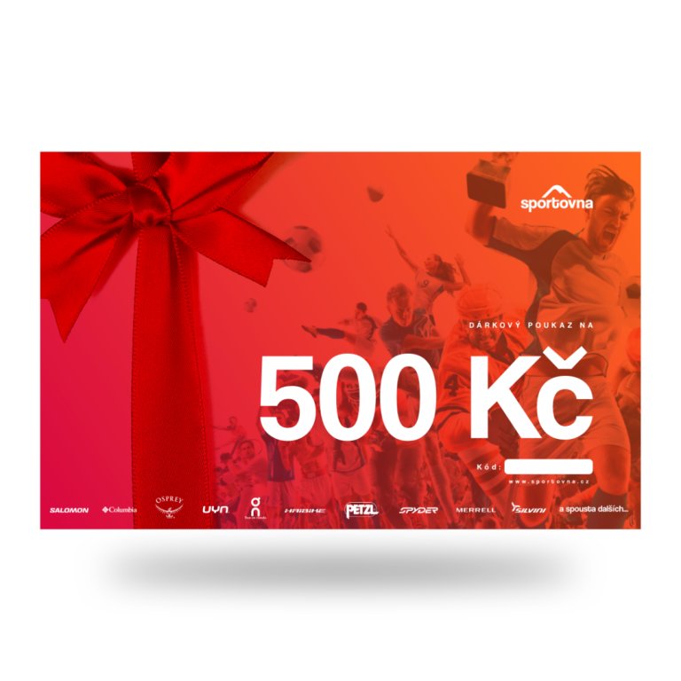 Poukaz 500 Kč na nákup na eshopu sportovna.cz
