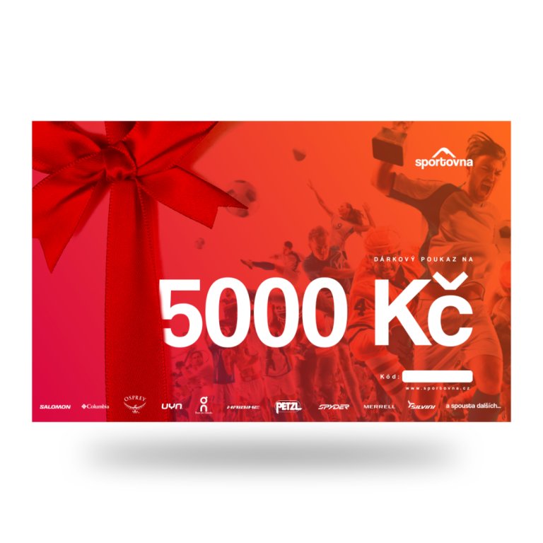 Poukaz 5000 Kč na nákup na eshopu sportovna.cz