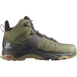 Взуття Salomon X Ultra 4 Mid Wide GTX M - зелені/чорні