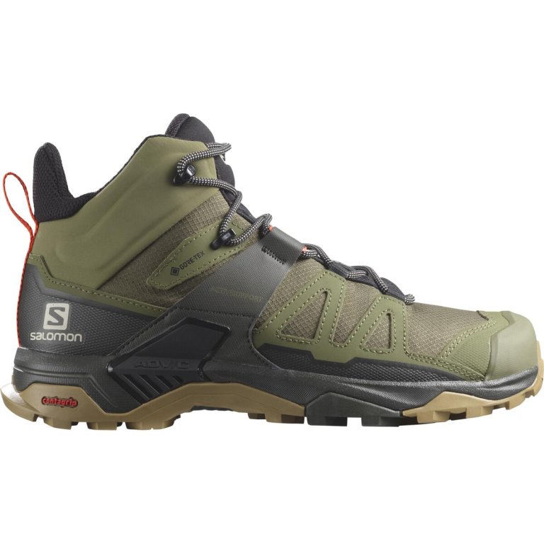 Взуття Salomon X Ultra 4 Mid Wide GTX M - зелені/чорні