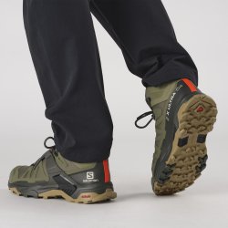 Взуття Salomon X Ultra 4 Mid Wide GTX M - зелені/чорні