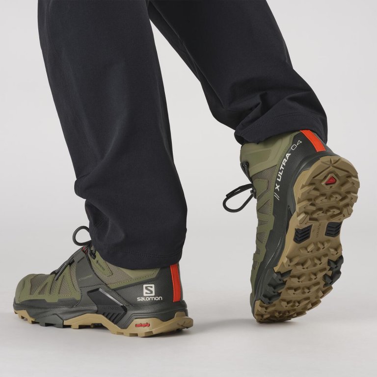 Взуття Salomon X Ultra 4 Mid Wide GTX M - зелені/чорні