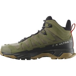 Взуття Salomon X Ultra 4 Mid Wide GTX M - зелені/чорні