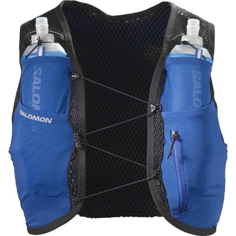 Рюкзак Salomon Active Skin 4 з флягами - синій/чорний