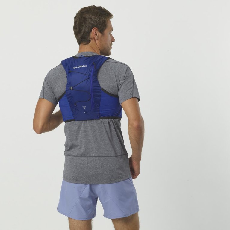Рюкзак Salomon Active Skin 4 з флягами - синій/чорний