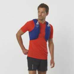 Рюкзак Salomon Adv Skin 5 з флягами - синій