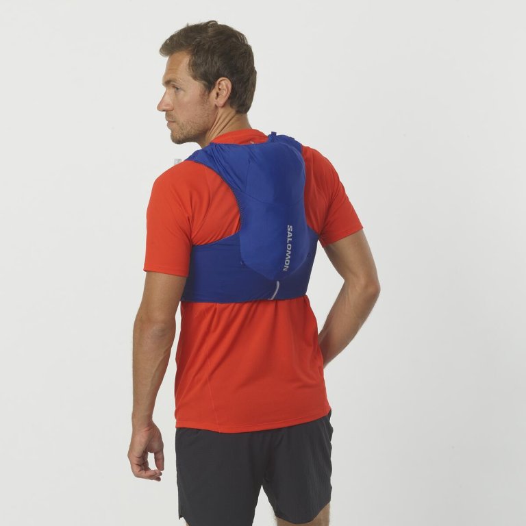 Рюкзак Salomon Adv Skin 5 з флягами - синій