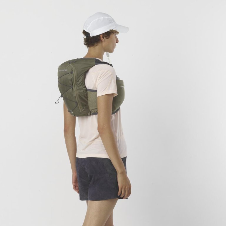 Рюкзак Salomon Active Skin 8 з флягами W - зелений