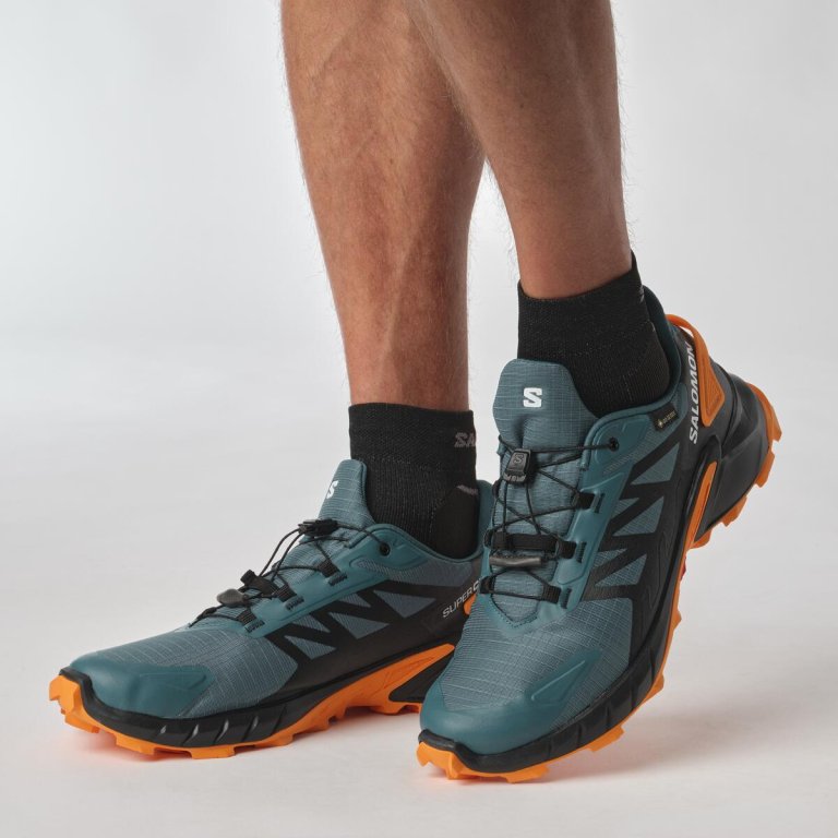 Кросівки бігові Salomon Supercross 4 GTX M - зелені/чорні
