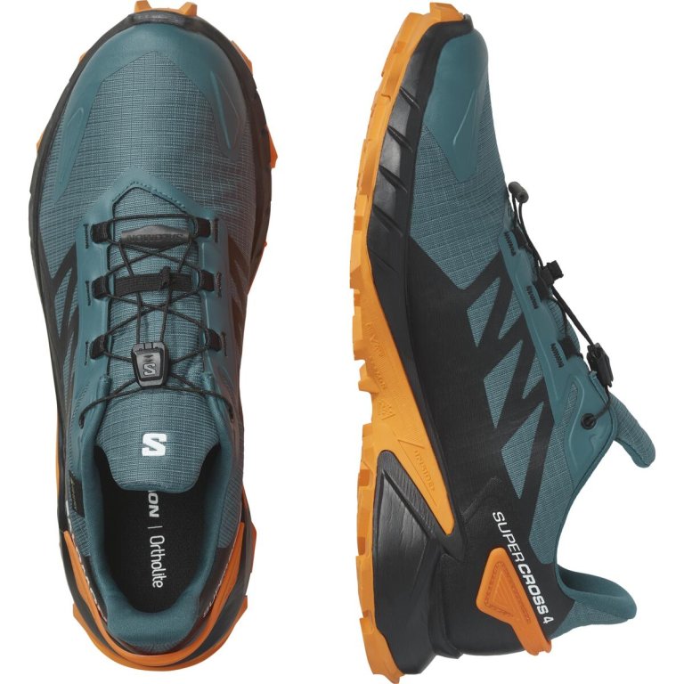 Кросівки бігові Salomon Supercross 4 GTX M - зелені/чорні