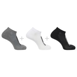 Шкарпетки Salomon Everyday Low 3-Pack Socks - чорні/білі/сірі