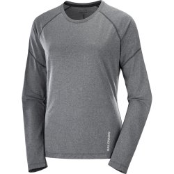 Жіноча футболка Salomon Cross Run LS Tee W - сірий