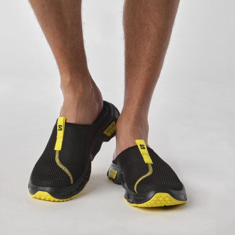 Шльопанці Salomon Reelax Slide 6.0 M - чорні/жовті
