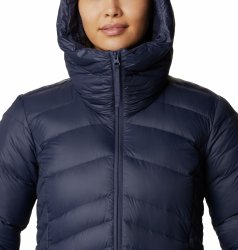 Bunda Columbia Autumn Park™ Down Hooded Jacket Wmn - tmavě modrá
