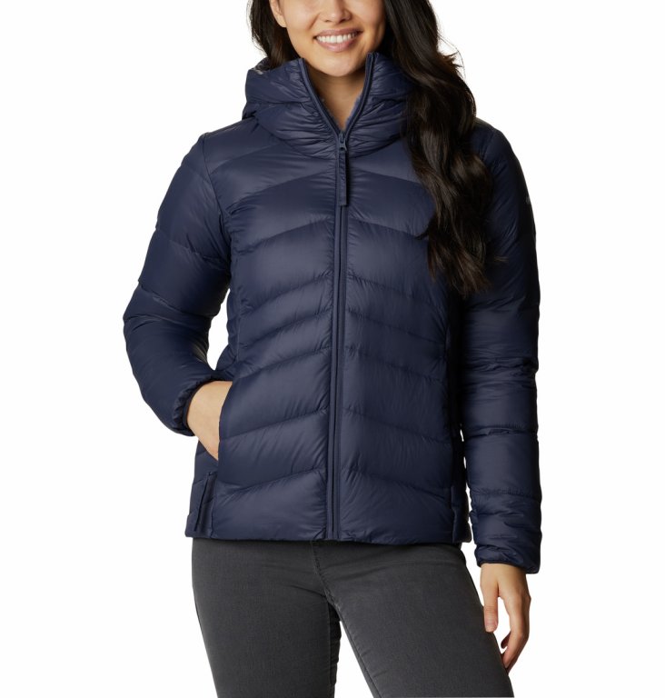 Bunda Columbia Autumn Park™ Down Hooded Jacket Wmn - tmavě modrá