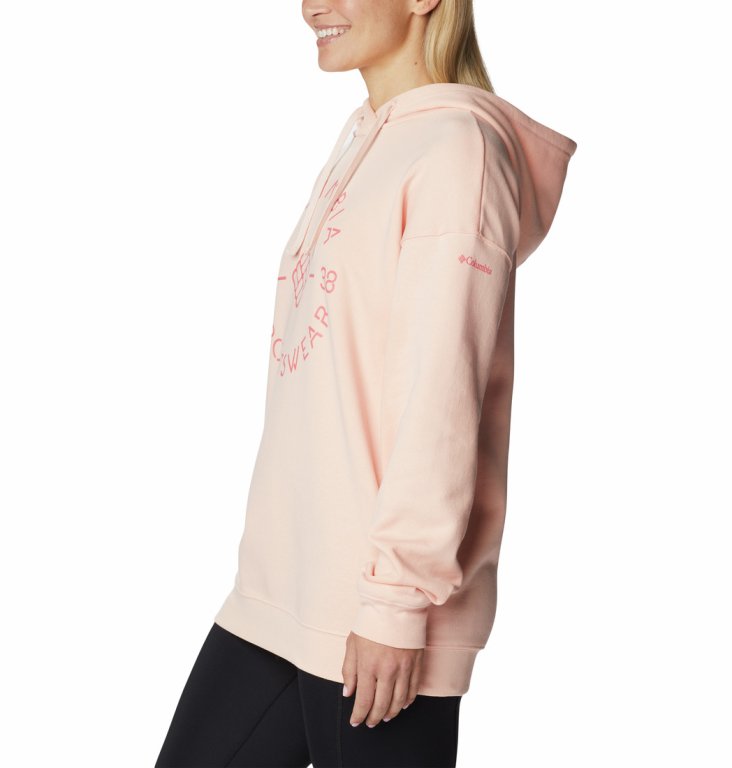 Світшот Columbia Trek™ Oversized Hoodie W - рожевий