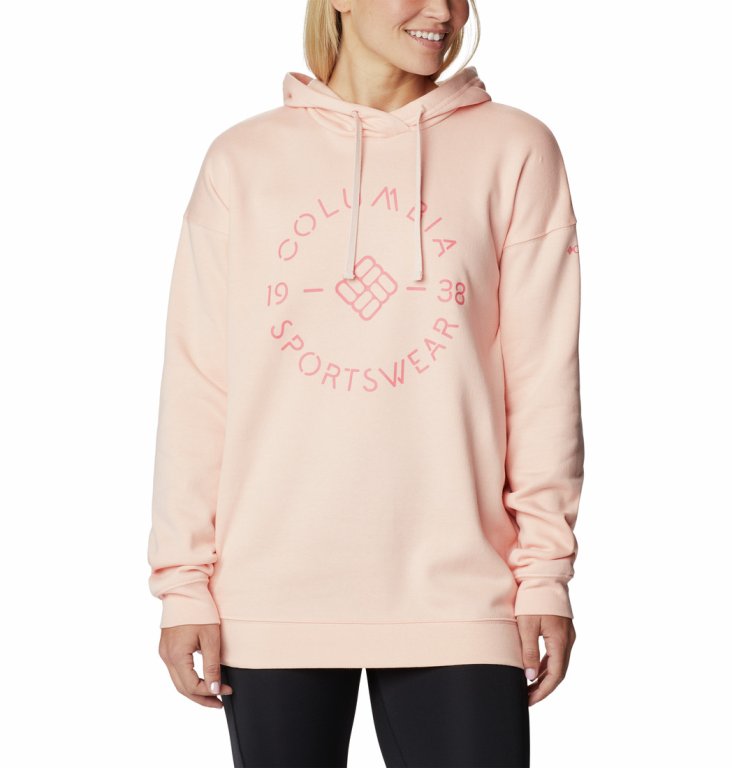 Світшот Columbia Trek™ Oversized Hoodie W - рожевий