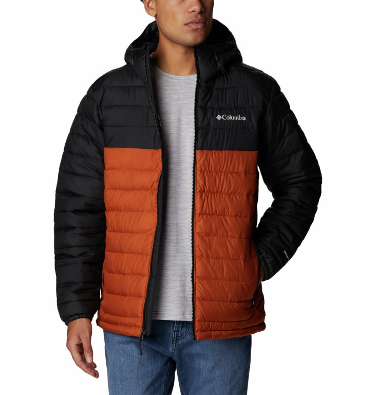 Куртка Columbia Powder Lite™ M - чорний/помаранчевий
