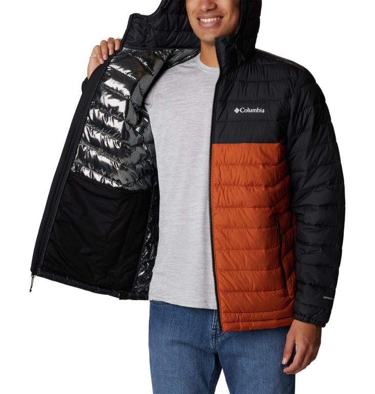 Куртка Columbia Powder Lite™ M - чорний/помаранчевий