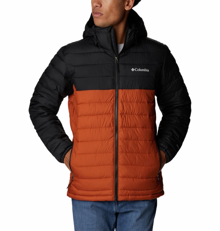 Куртка Columbia Powder Lite™ M - чорний/помаранчевий