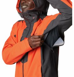 Куртка Columbia Peak Creek™ Shell M - помаранчева/сіра