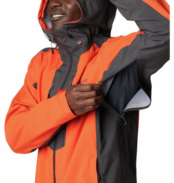 Куртка Columbia Peak Creek™ Shell M - помаранчева/сіра