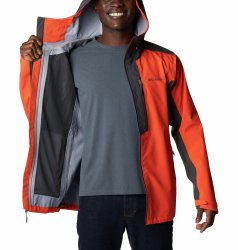 Куртка Columbia Peak Creek™ Shell M - помаранчева/сіра