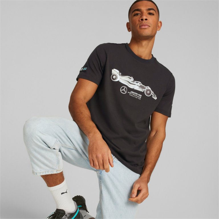 Футболка Puma Mercedes F1 ESS Car Graphic Tee M - чорна