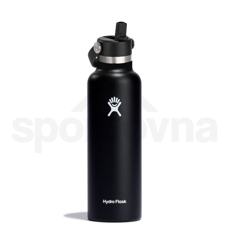 Термос Hydro Flask 21 унція (621 мл) Standard Flex Straw Cover - чорний