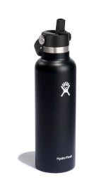 Термос Hydro Flask 21 унція (621 мл) Standard Flex Straw Cover - чорний