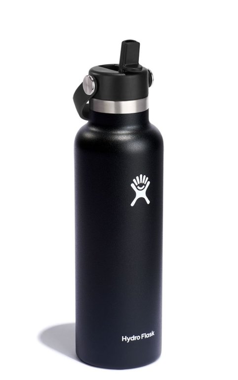 Термос Hydro Flask 21 унція (621 мл) Standard Flex Straw Cover - чорний