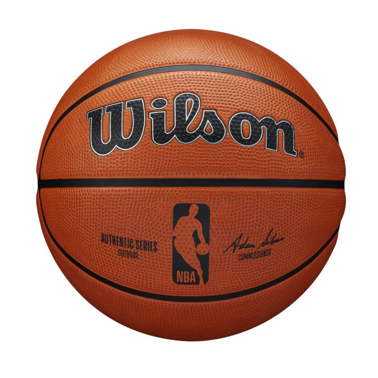 Míč Wilson NBA Authentic Series Outdoor Bskt - hnědá
